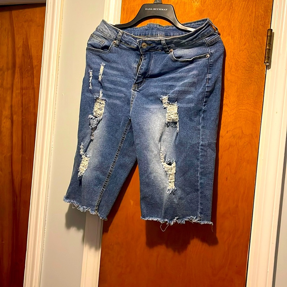 Denim shorts